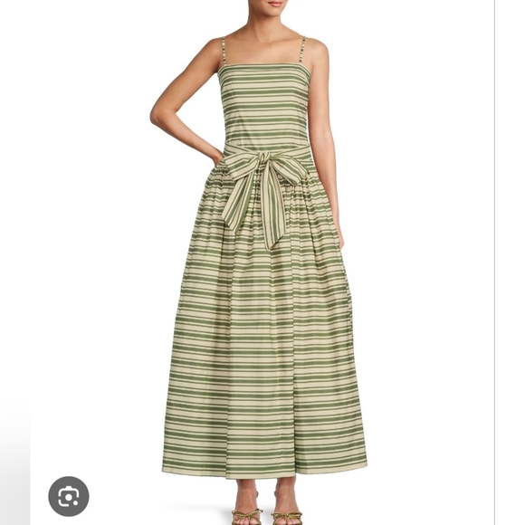 Antonio Melanix The Style Bungalow South Ocean Bow Detail Striped Maxi Dress - Picture 1 of 8